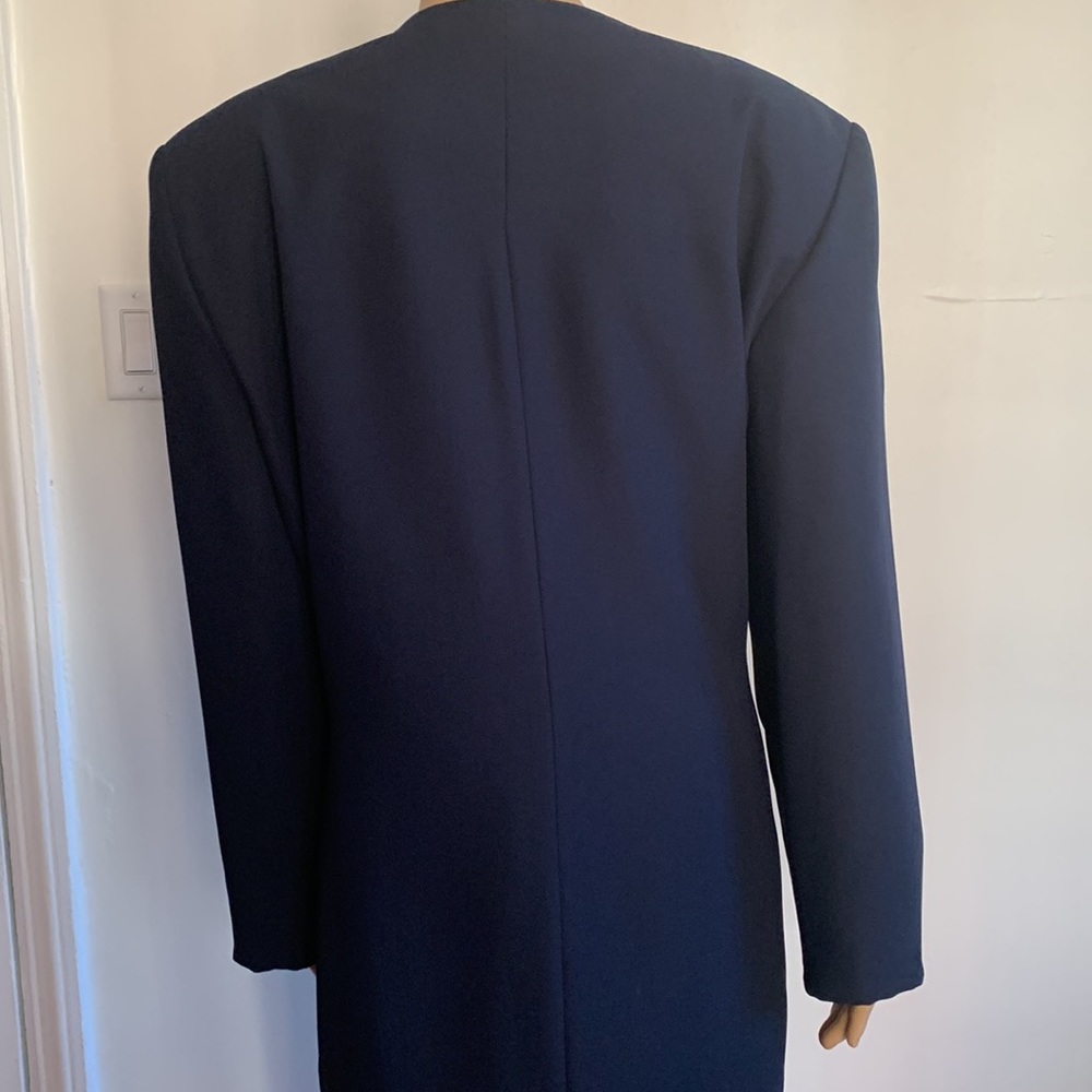 LESLIE FAY 2 PC Skirt& Coat Length Blazer - Picture 5 of 9